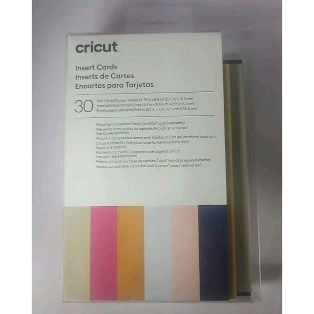 Cricut Insert Cards R40, 30 Card Set, 4.75x6.6, Sensei Sampler, New